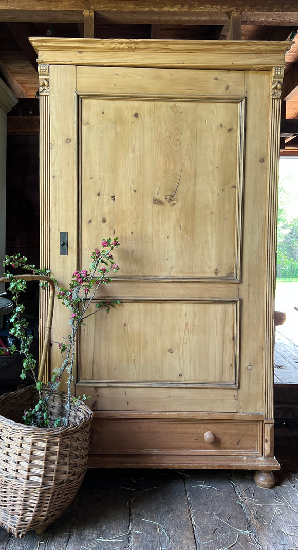 Antique Pine Cupboard - Armoire