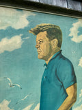 JFK Vintage Art Framed Oil Hyannis Port